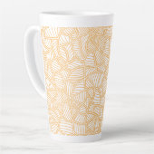 Random Leaf Mosaic Pale Orange Milchtasse (Linke Ecke)