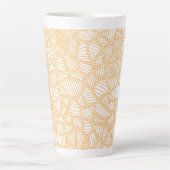 Random Leaf Mosaic Pale Orange Milchtasse (Vorderseite)
