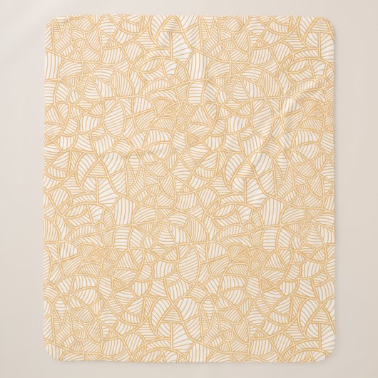 Random Leaf Mosaic Pale Orange Sherpadecke (Vorderseite)