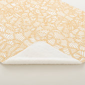 Random Leaf Mosaic Pale Orange Sherpadecke (3/4)