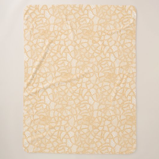 Random Leaf Mosaic Pale Orange Sherpadecke (Vorderseite)