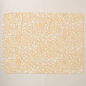 Random Leaf Mosaic Pale Orange Sherpadecke (Vorderseite (Horizontal))