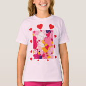 "Random Liebe Thoughts" - Farbenfrohe Abstrakte T-Shirt (Vorderseite)