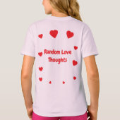 "Random Liebe Thoughts" - Farbenfrohe Abstrakte T-Shirt (Rückseite)