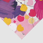 "Random Love Thoughts" - Colourful Abstract Seidenpapier (Detail)