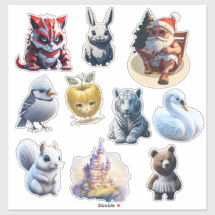 Random lustig Custom-Cut Vinyl Sticker