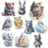 Random lustig Custom-Cut Vinyl Sticker (Vorderseite)