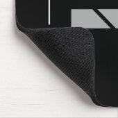 Random Meist grau auf Schwarz Geometric Abstrakt Mousepad (Ecke)