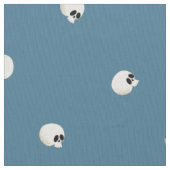 Random Niedlich Kawaii Skull Dots Blass Blau Stoff (Nahaufnahme)