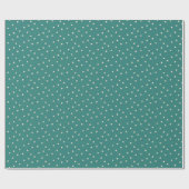 Random Niedlich Kawaii Skull Dots Mitte grün Geschenkpapier (Flach)