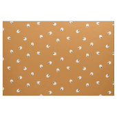Random Niedlich Kawaii Skull Dots Orange Stoff (Fat Quarter (45,7 x 55,9 cm))