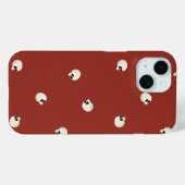 Random Niedlich Kawaii Skull Dots red Case-Mate iPhone Hülle (Rückseite (Horizontal))
