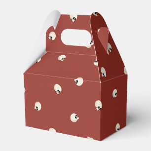 Random Niedlich Kawaii Skull Dots red Geschenkschachtel
