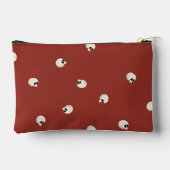 Random Niedlich Kawaii Skull Dots red Zubehörtasche (Rückseite)