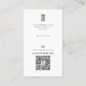 Random Numbers Math Tutor Zuhause School Visitenkarte (Rückseite)