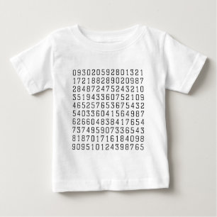 Random-Nummern Baby T-shirt