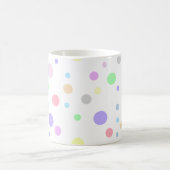 Random Pastellpolka-Punktmuster Kaffeetasse (Mittel)