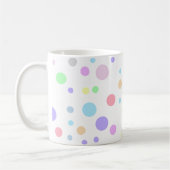Random Pastellpolka-Punktmuster Kaffeetasse (Links)