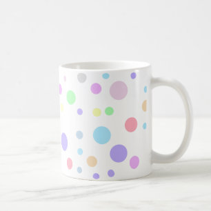 Random Pastellpolka-Punktmuster Kaffeetasse