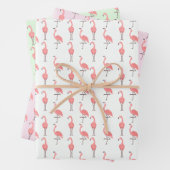 Random Pink Flamingo Bird Muster Geschenkpapier Set (Beispiel)