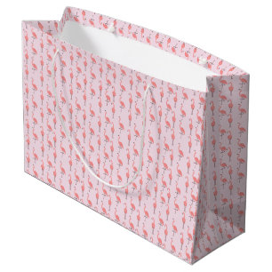 Random Pink Flamingo Bird Muster Große Geschenktüte