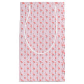 Random Pink Flamingo Bird Muster Kleine Geschenktüte (Vorderseite)