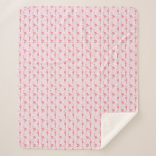 Random Pink Flamingo Bird Muster Sherpadecke
