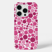 Random Polka Dot Muster Farbtöne Pink Case-Mate iPhone Hülle (Rückseite)