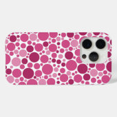 Random Polka Dot Muster Farbtöne Pink Case-Mate iPhone Hülle (Rückseite (Horizontal))