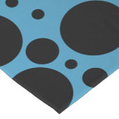 Random Polka Dots - Peacock Blue Table Runner Kurzer Tischläufer (Ecke)