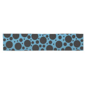 Random Polka Dots - Peacock Blue Table Runner Kurzer Tischläufer (Horizontal)