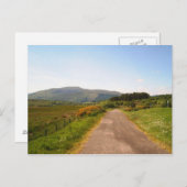 random road in Scotland Postkarte (Vorne/Hinten)