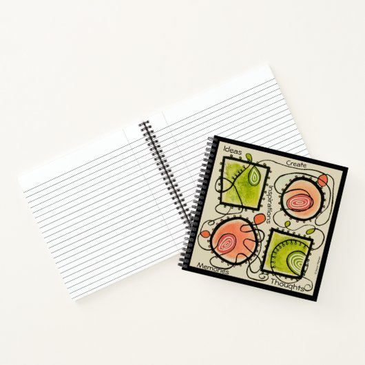 Random Scribbles Notebook 8-1/2" Sq. Notizblock (Innenseite)