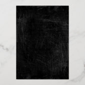 Random Skull Muster Silver Foil Einladungskarte Folieneinladung (Rückseite)