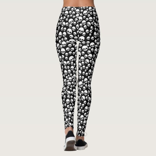 Random Skulls Pattern Leggings (Rückseite)
