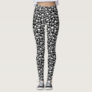 Random Skulls Pattern Leggings