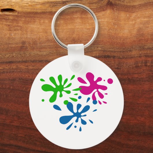 Random Splats Schlüsselanhänger (Vorderseite)