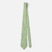 Random Spots - Avocado Green auf Weiß Krawatte (Vorderseite)