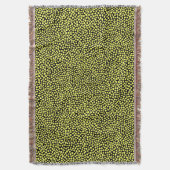 Random Spots - Chalk Gelb auf schwarz Decke (Vorderseite Vertikal)