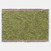 Random Spots - Chalk Gelb auf schwarz Decke (Vorderseite)