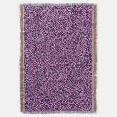 Random Spots - Leichte Violette auf schwarz Decke (Vorderseite Vertikal)