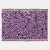 Random Spots - Leichte Violette auf schwarz Decke (Vorderseite)