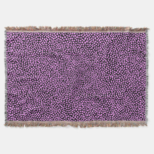 Random Spots - Leichte Violette auf schwarz Decke