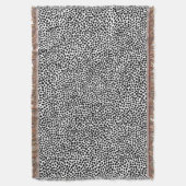 Random Spots - Schwarz auf Weiß Decke (Vorderseite Vertikal)