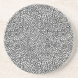 Random Spots - Schwarz auf Weiß Getränkeuntersetzer