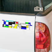 Random Squares hassen Mondrian Autoaufkleber (Auf Lkw)