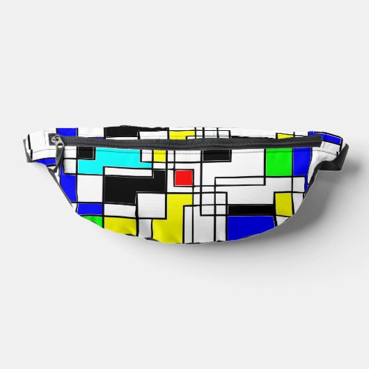 Random Squares hassen Mondrian Bauchtasche (Ablage )