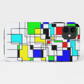 Random Squares hassen Mondrian Case-Mate iPhone Hülle (Rückseite (Horizontal))