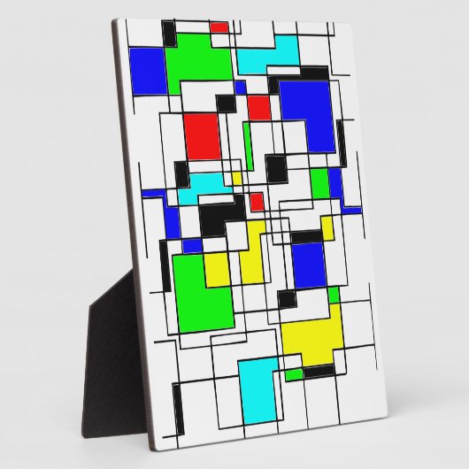 Random Squares hassen Mondrian Fotoplatte (Seite)