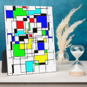 Random Squares hassen Mondrian Fotoplatte (Seite)